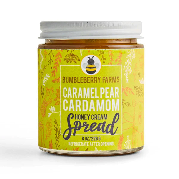 Bumbleberry Farms Caramel Pear Cardamom Honey Cream Spread