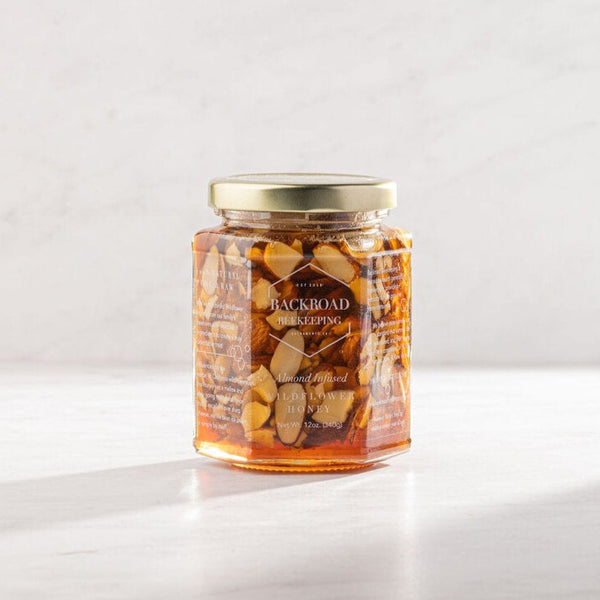 Backroad Beekeeping Wildflower Honey Almond Infused