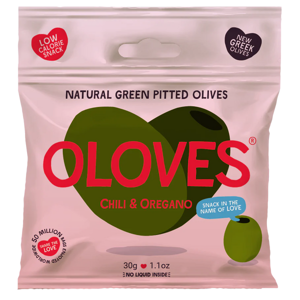Ooloves Chili & Oregano Pitted Green Olives Snack Pack