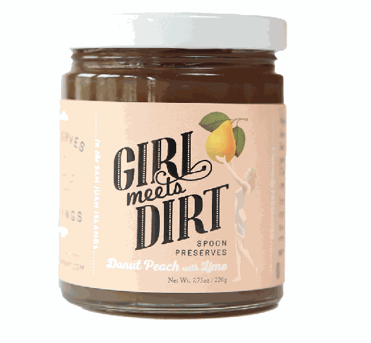 P　Peach Pit とSalty tan Girl Meets Dirt Donut Peach with Lime Spoon Preserves 7.75oz